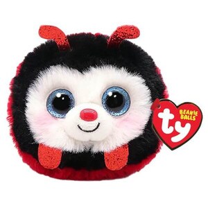 A ladybug beanie balls plush named Izzy.